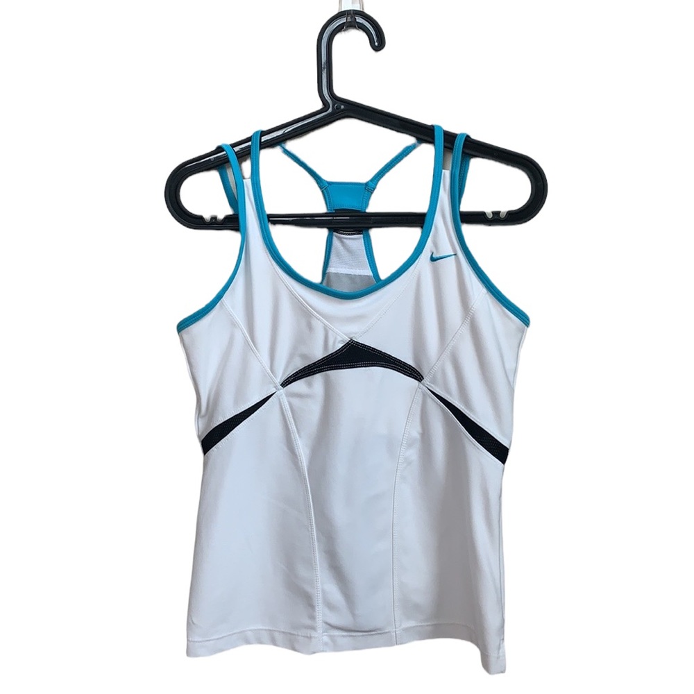 Nike White Sports Top Size L.
